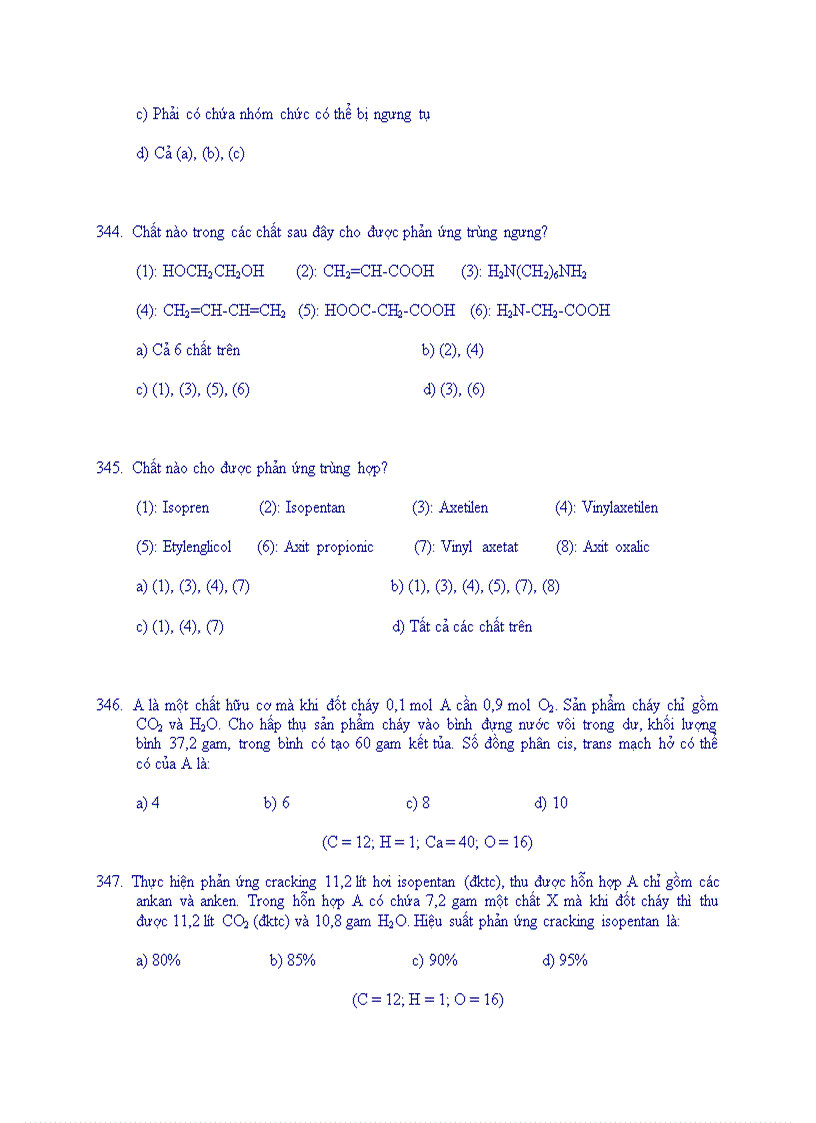 image for page Trac nghiem hoa huu co 2