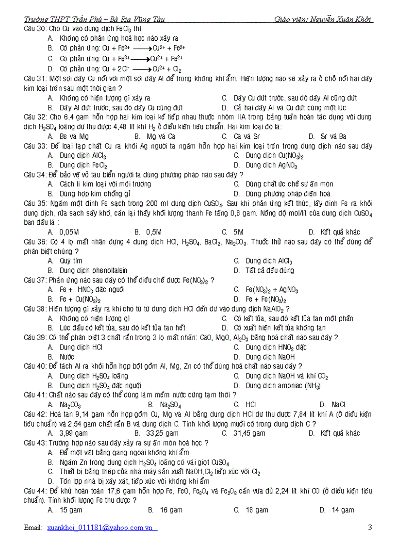 image for page Trac nghiem hoa vo co 12