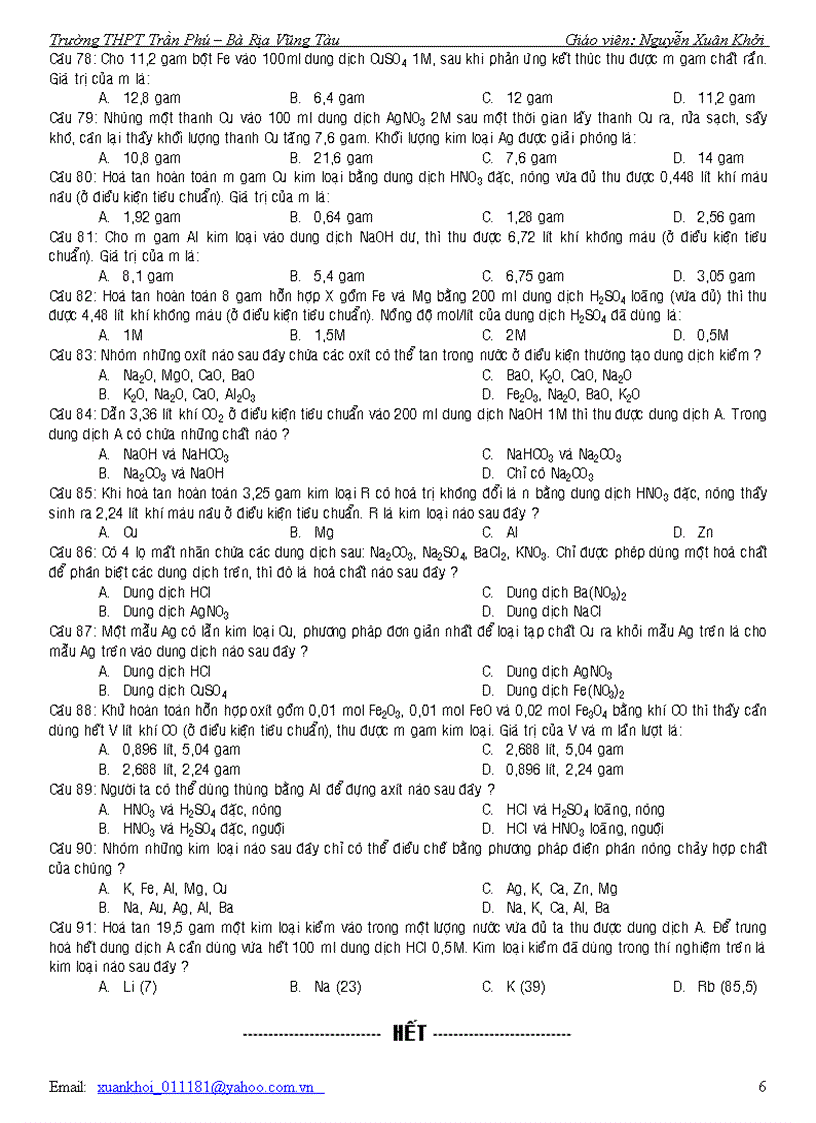 image for page Trac nghiem hoa vo co 12