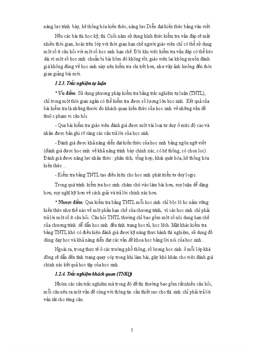 image for page TRắc nghiệm khách quan hóa học chương trình THPT