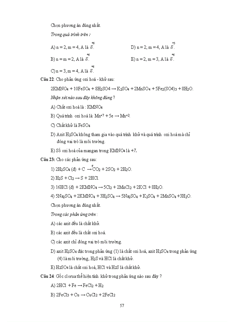 image for page TRắc nghiệm khách quan hóa học chương trình THPT