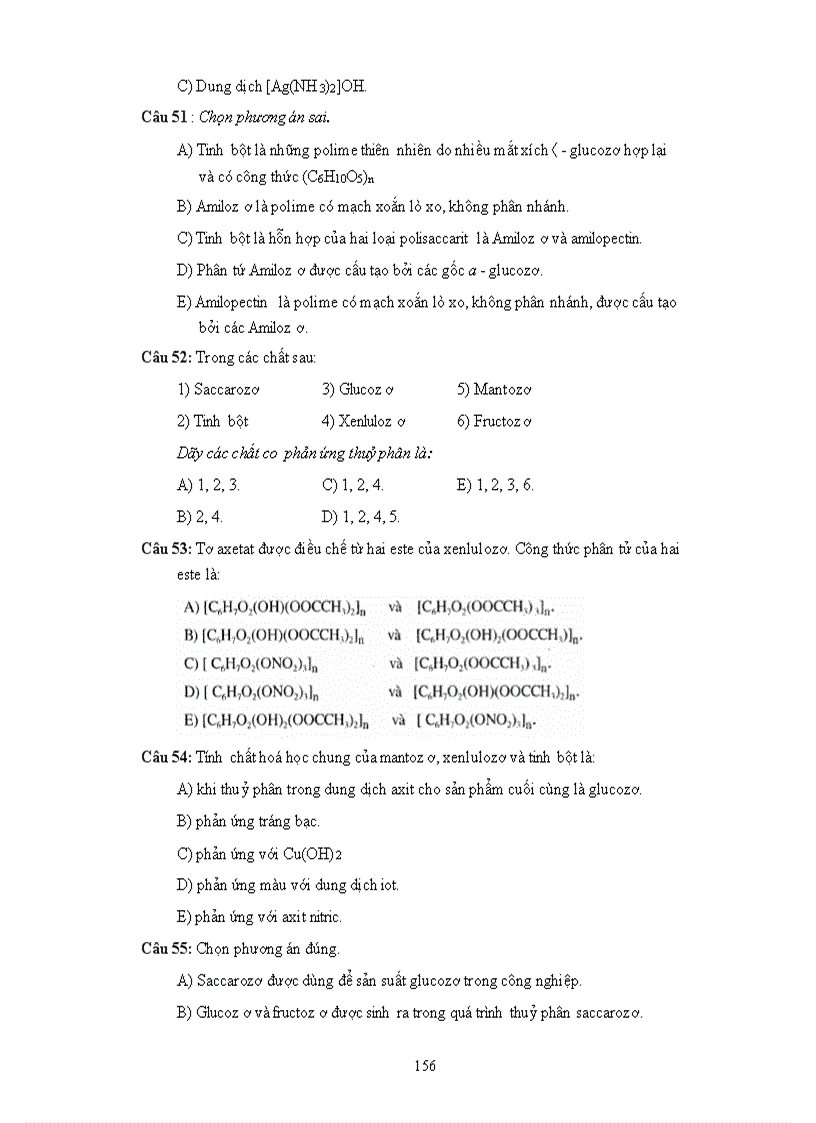 image for page TRắc nghiệm khách quan hóa học chương trình THPT