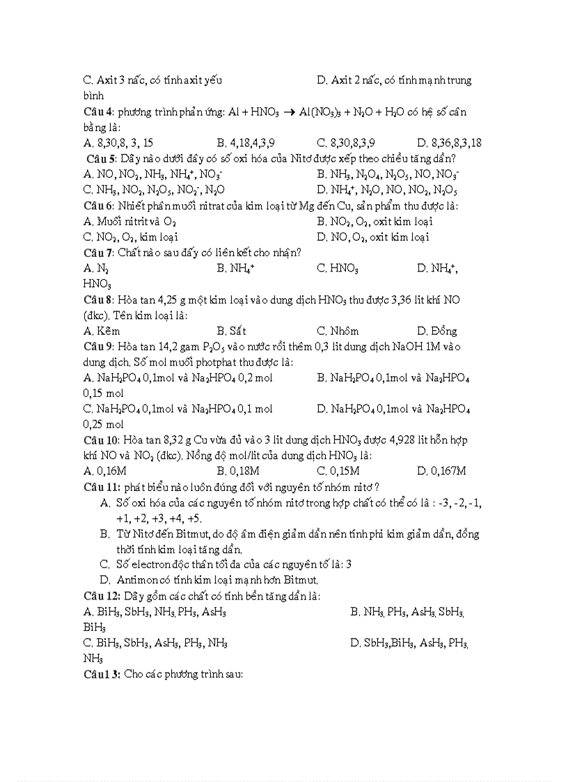 image for page Trắc nghiệm ôn thi Hóa vô cơ