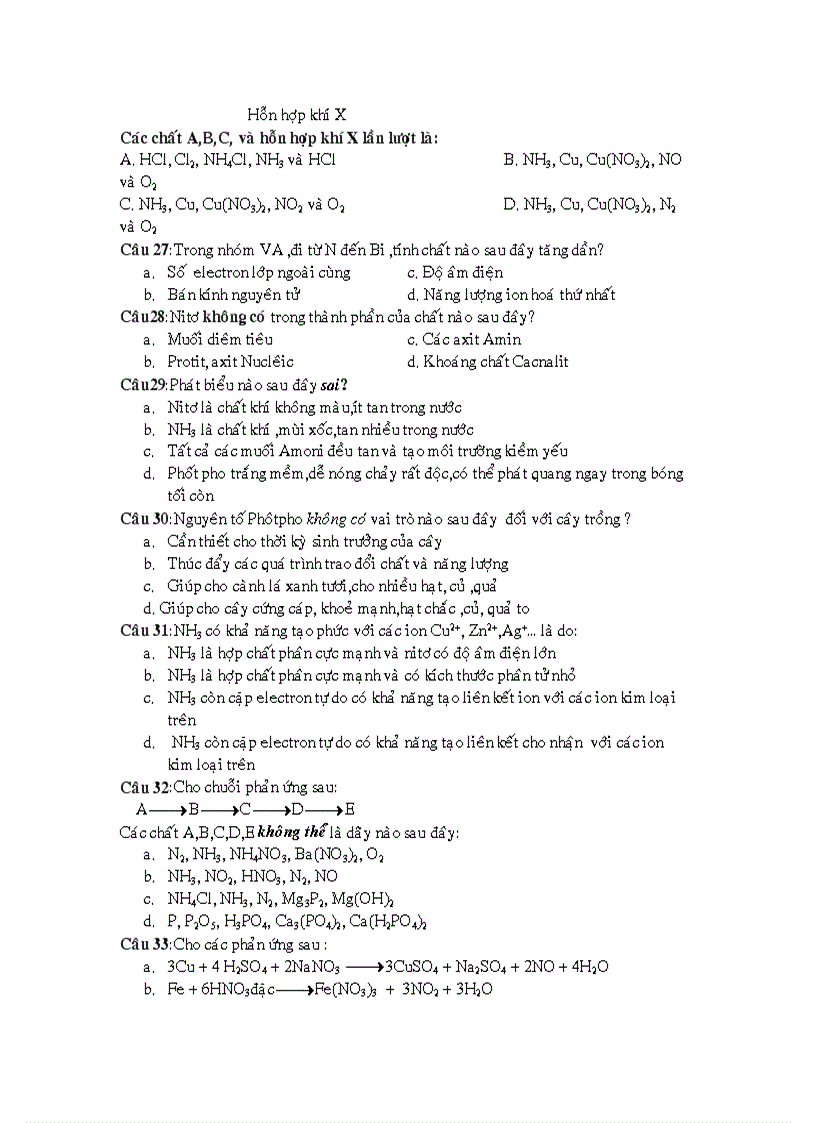 image for page Trắc nghiệm ôn thi Hóa vô cơ