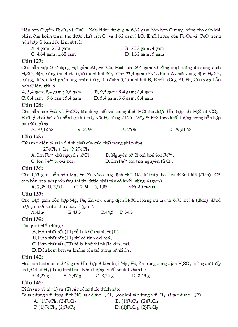 image for page Trac nghiem tung chuong hoa 12