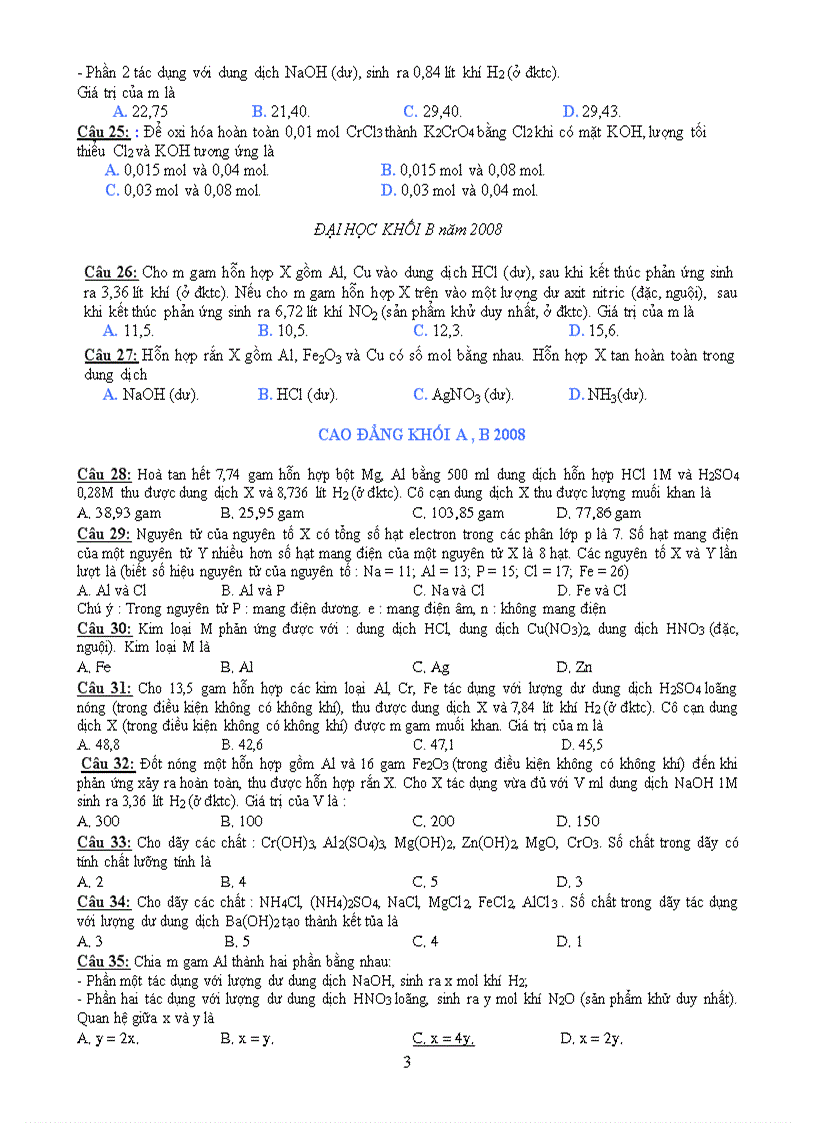 image for page TRÍCH 6 ĐỀ THI ĐH CD phần Al Cr