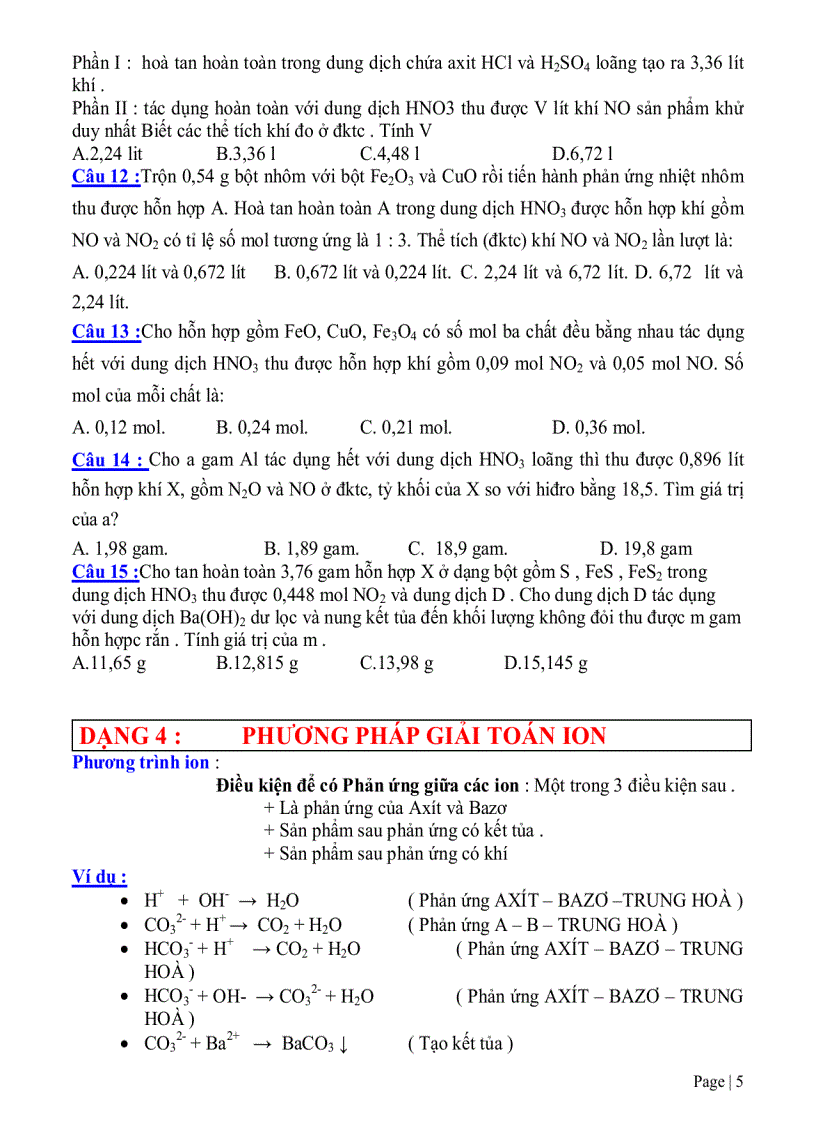 image for page Trọn bộ các PP giải nhanh hóa học