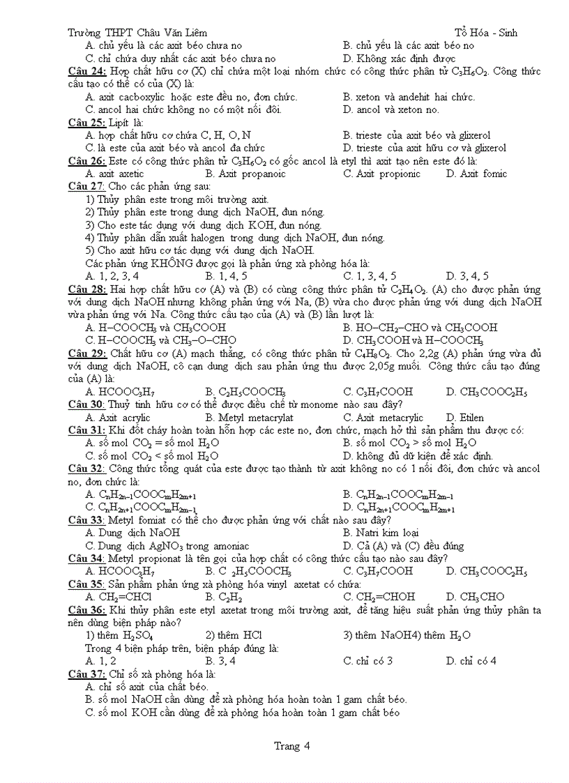 image for page Tron bo cau hoi hoc ki i hot