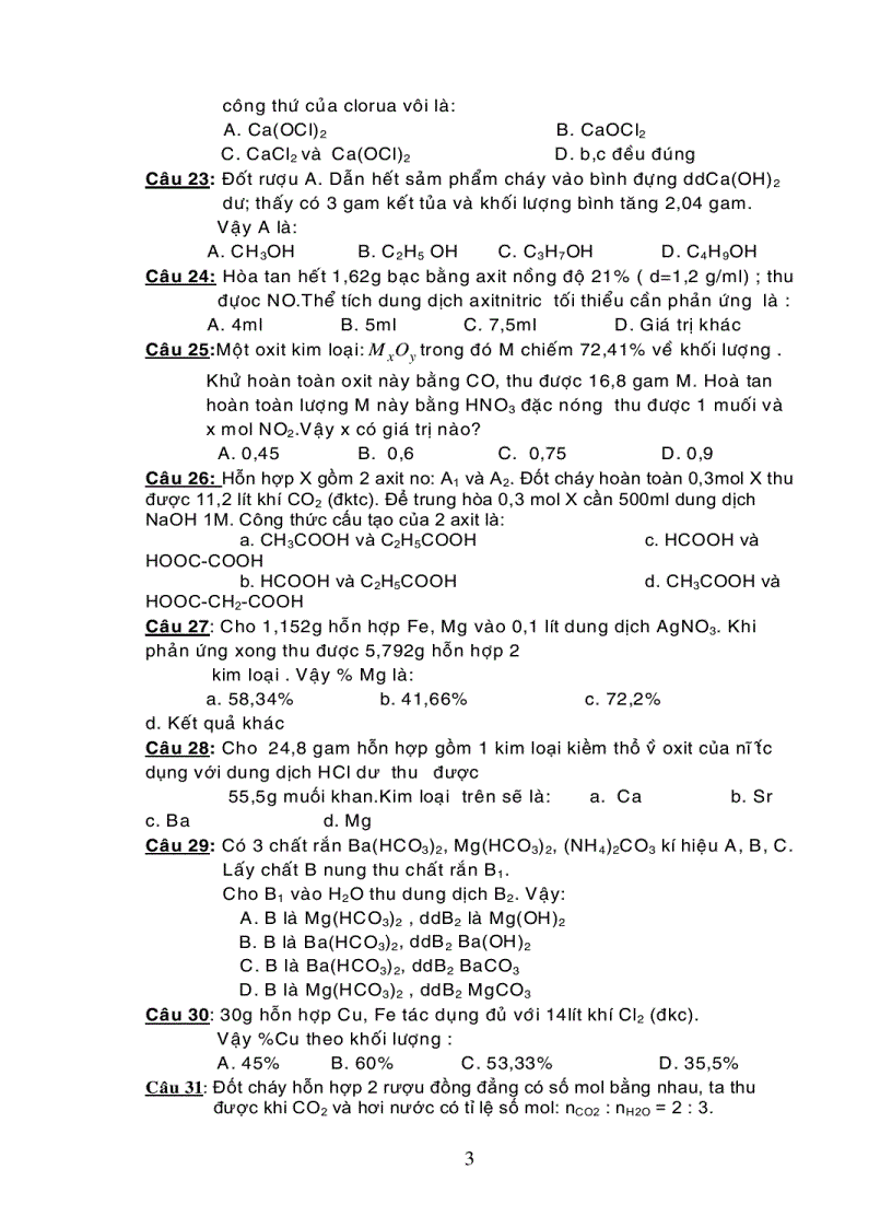 image for page Trắc nghiệm hóa hữu cơ 1 1