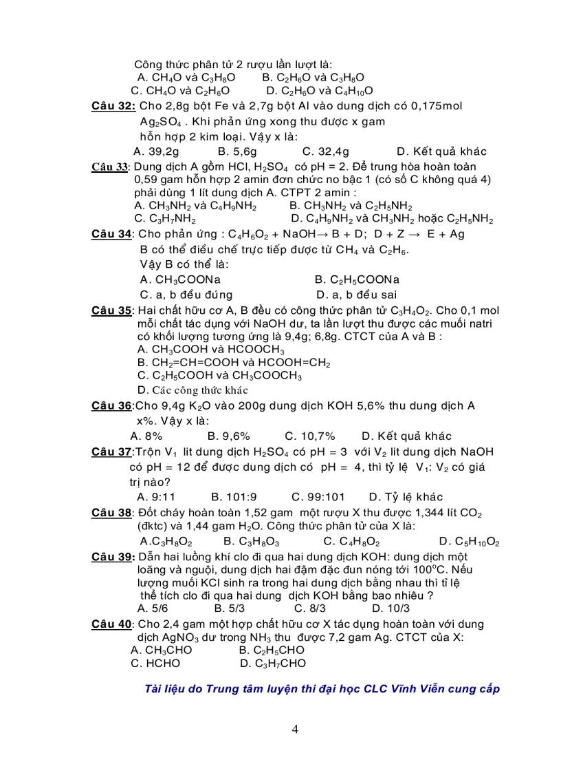 image for page Trắc nghiệm hóa hữu cơ 1 1