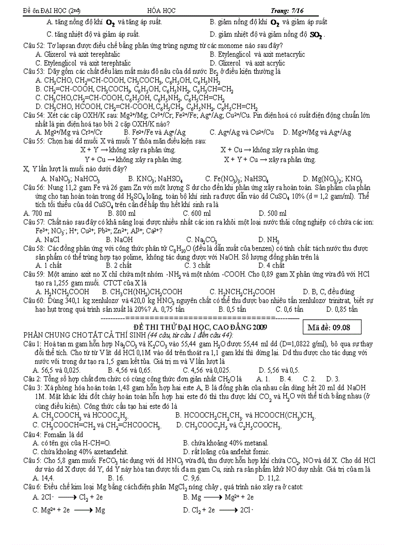 image for page Tuyển tập 5 đề thi thử đại học