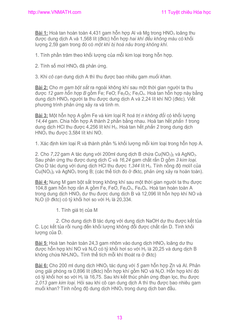 image for page Tuyet Chieu Giai Nhanh hoa hoc 12 LTDH