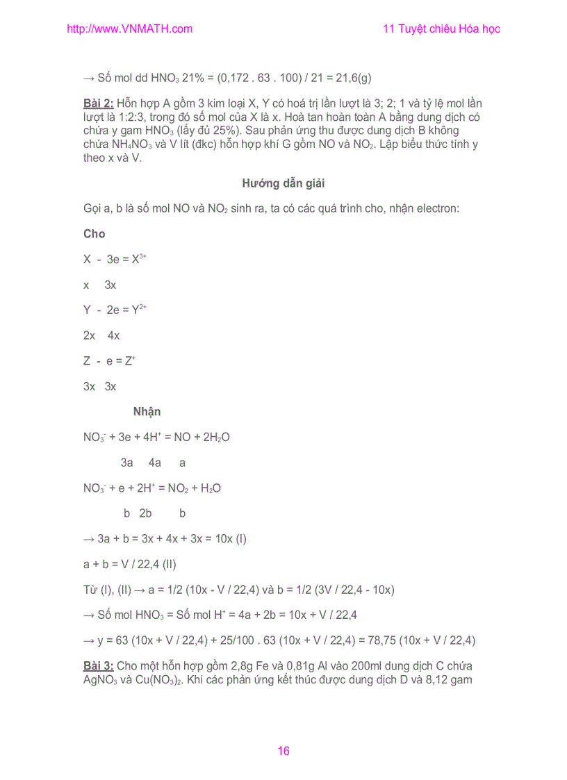 image for page Tuyet Chieu Giai Nhanh hoa hoc 12 LTDH