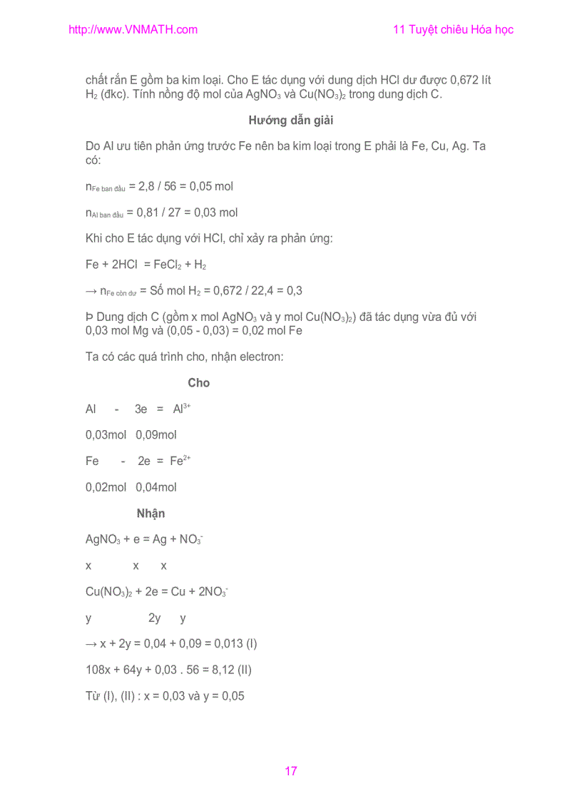 image for page Tuyet Chieu Giai Nhanh hoa hoc 12 LTDH