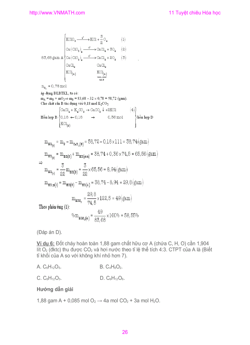 image for page Tuyet Chieu Giai Nhanh hoa hoc 12 LTDH