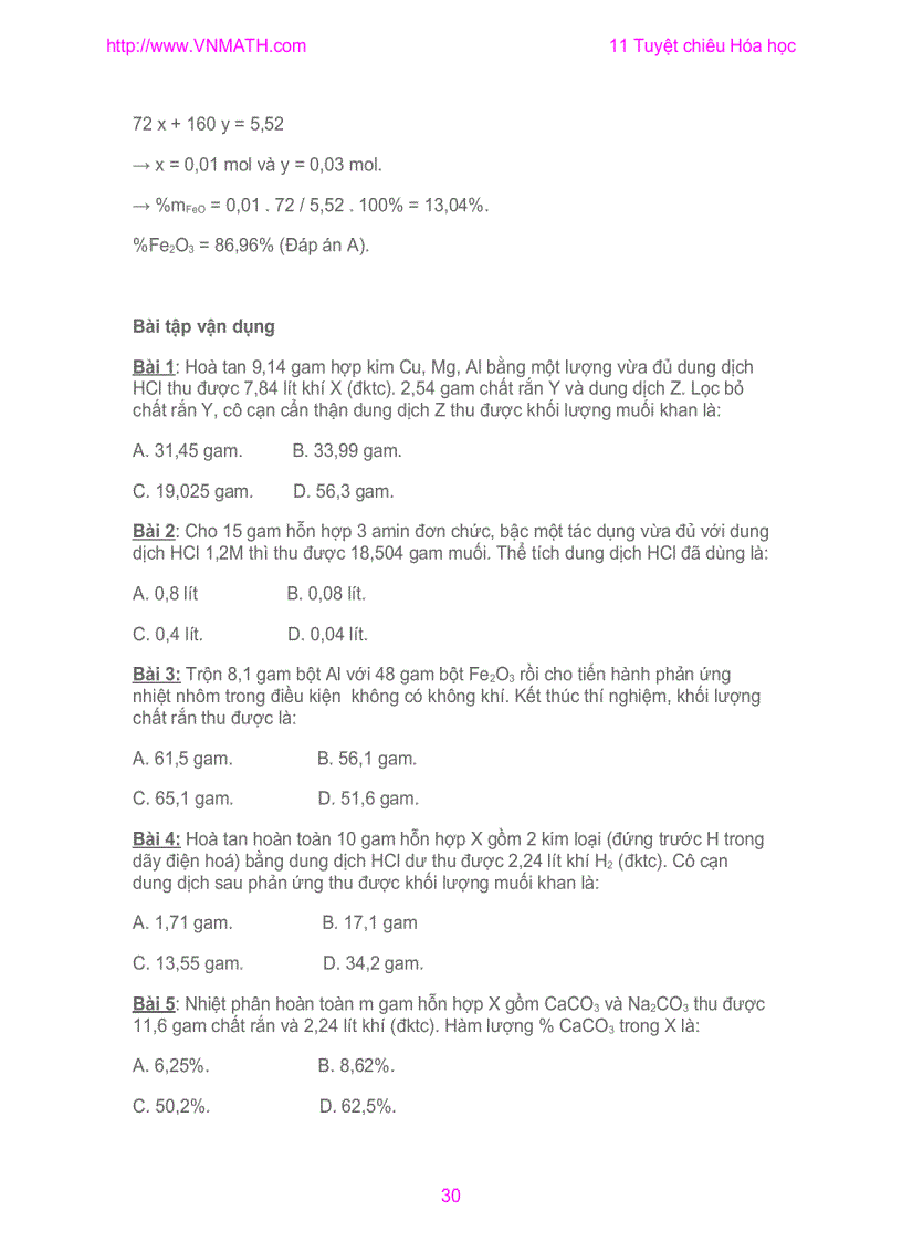 image for page Tuyet Chieu Giai Nhanh hoa hoc 12 LTDH