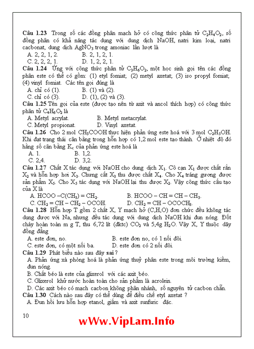 image for page Tài liệu ôn thi ĐH hay 1