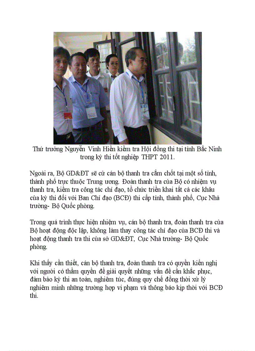 image for page Vài điểm mới cần lưu ý khi thi tốt nghiệp ptth