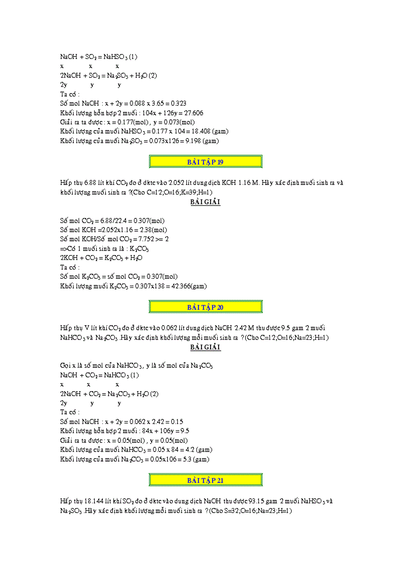 image for page 1000 bai toan ve CO2 và SO2