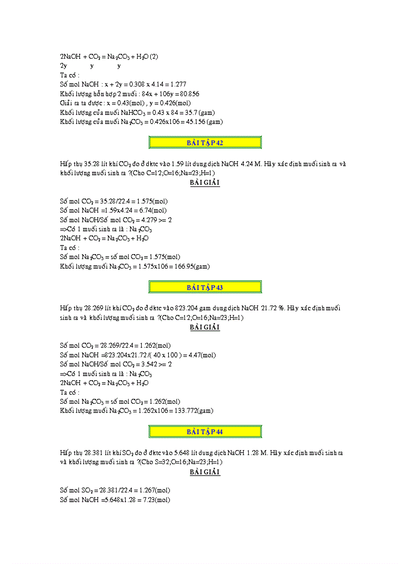 image for page 1000 bai toan ve CO2 và SO2