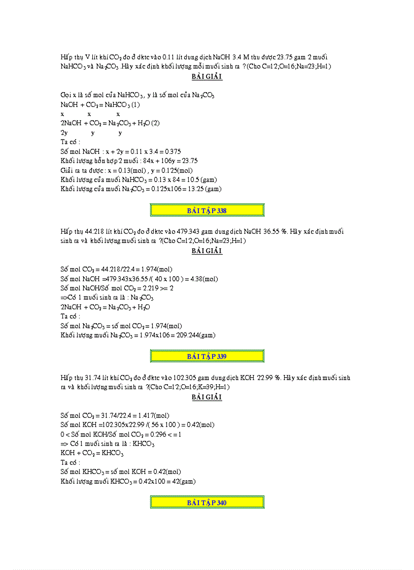 image for page 1000 bai toan ve CO2 và SO2