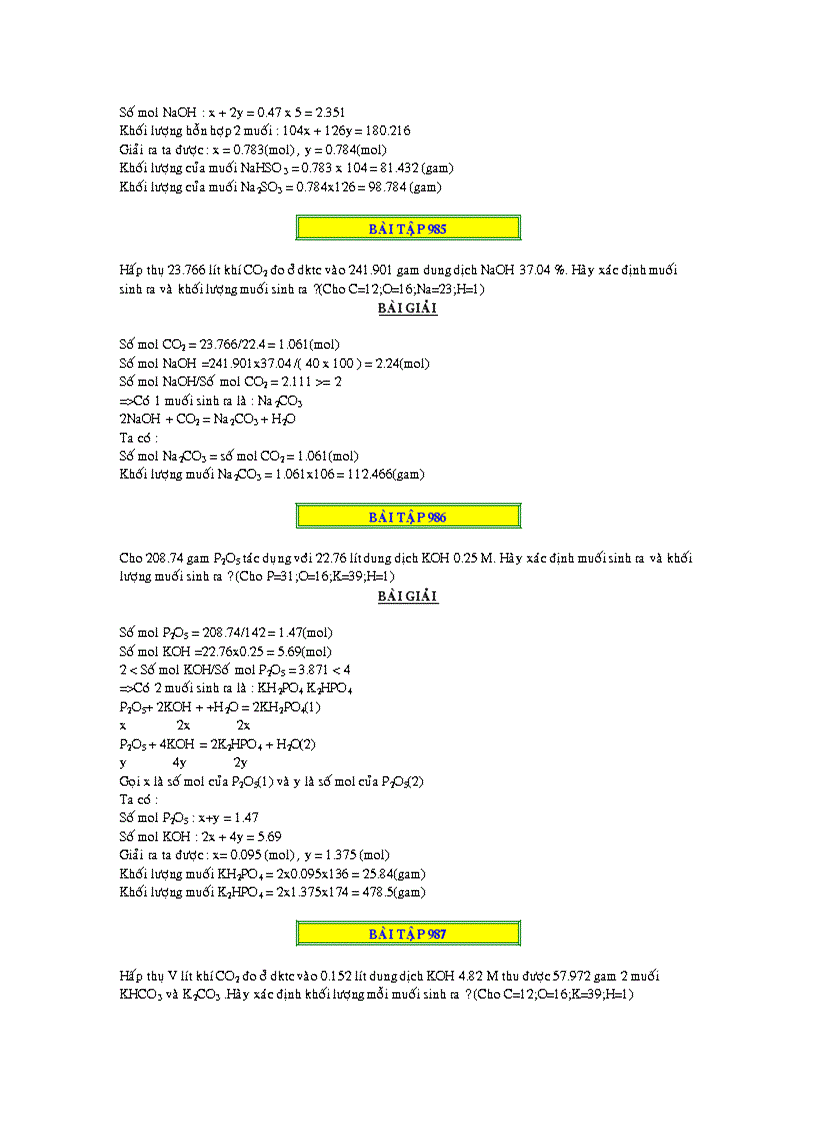 image for page 1000 bai toan ve CO2 và SO2