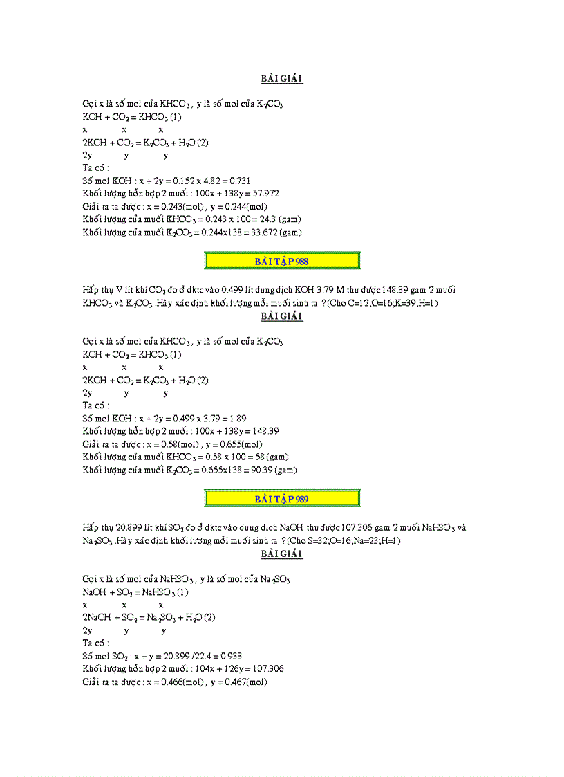 image for page 1000 bai toan ve CO2 và SO2