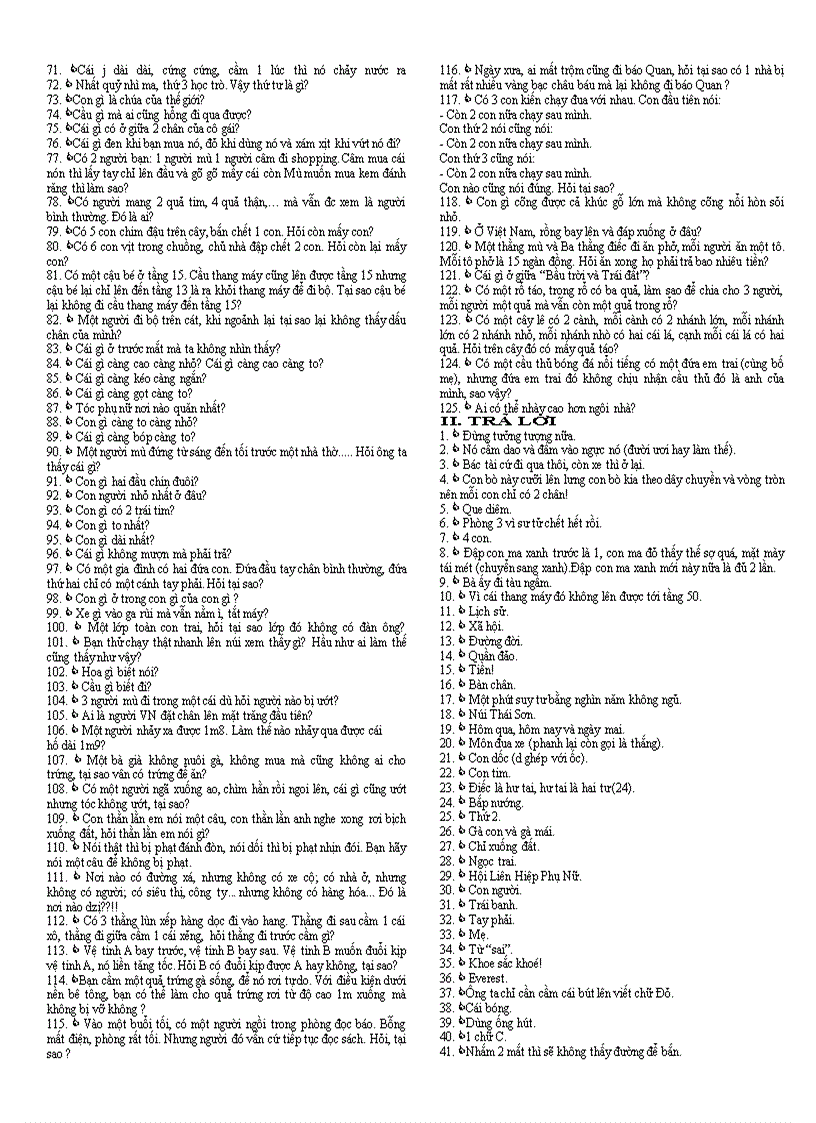 image for page 125 câu đố vui hay bổ ích