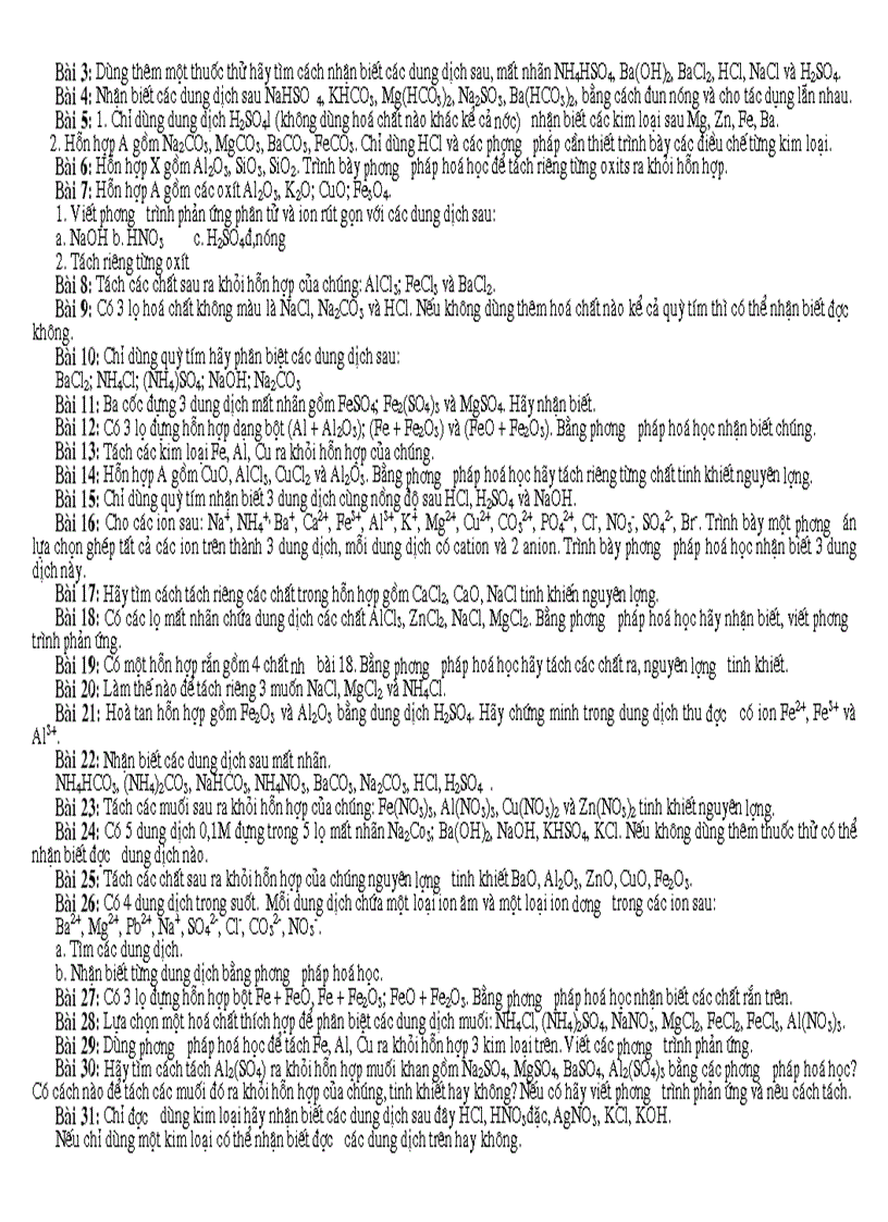 image for page Bài tập nhận biết các ion trong dung dịch Phạm Thanh Hà