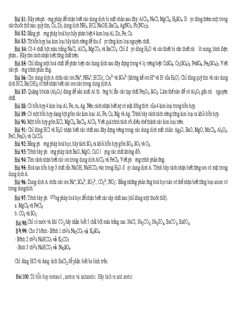 image for page Bài tập nhận biết các ion trong dung dịch Phạm Thanh Hà