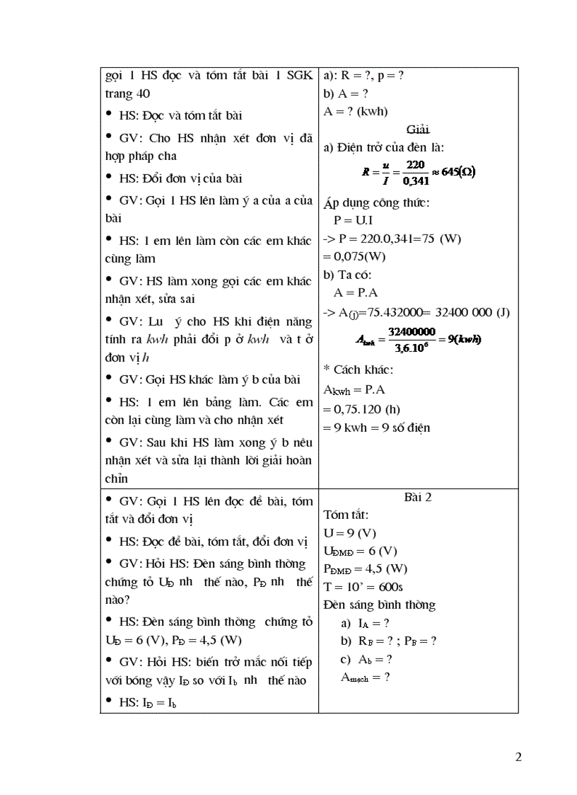 image for page Bài tập vền công suất và điện năng tiêu thụ