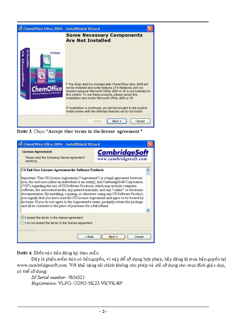 image for page Cách sử dụng phần mềm ChemOffice 2008