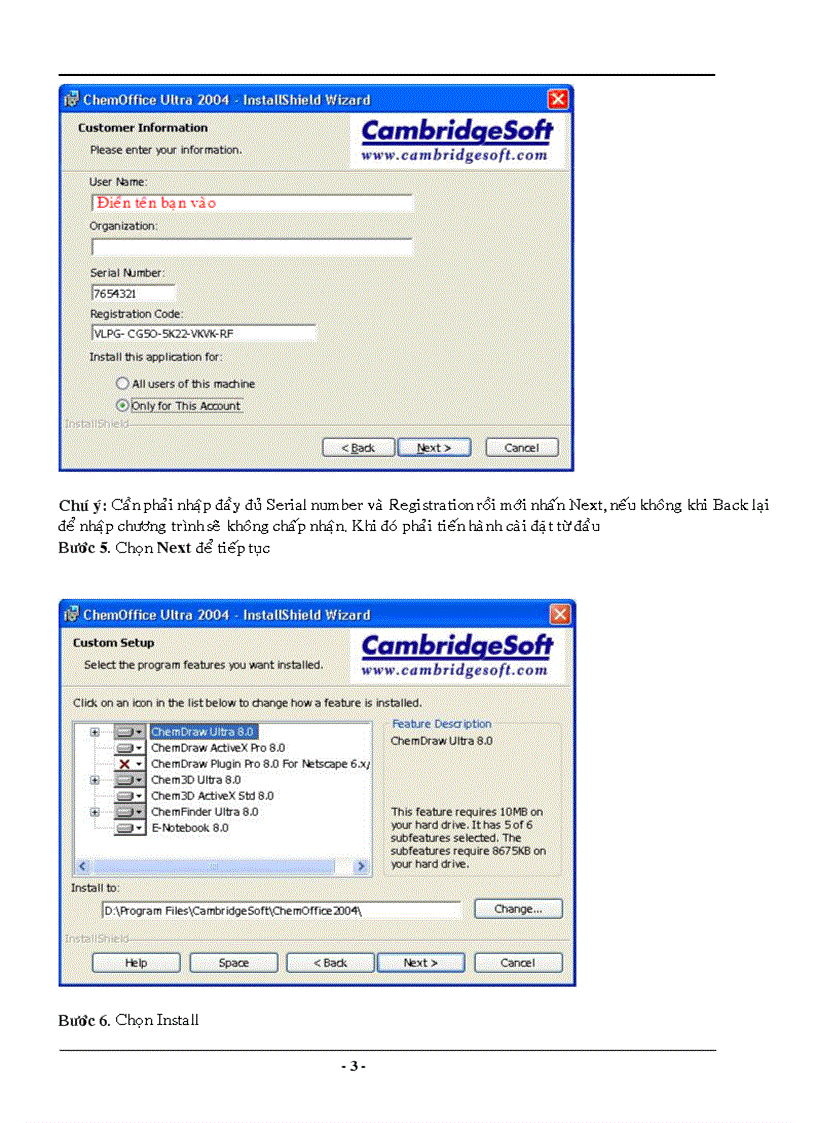 image for page Cách sử dụng phần mềm ChemOffice 2008