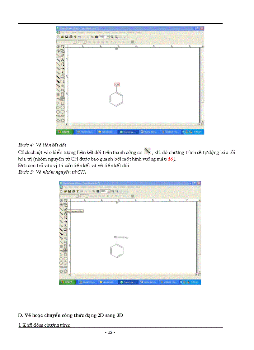 image for page Cách sử dụng phần mềm ChemOffice 2008