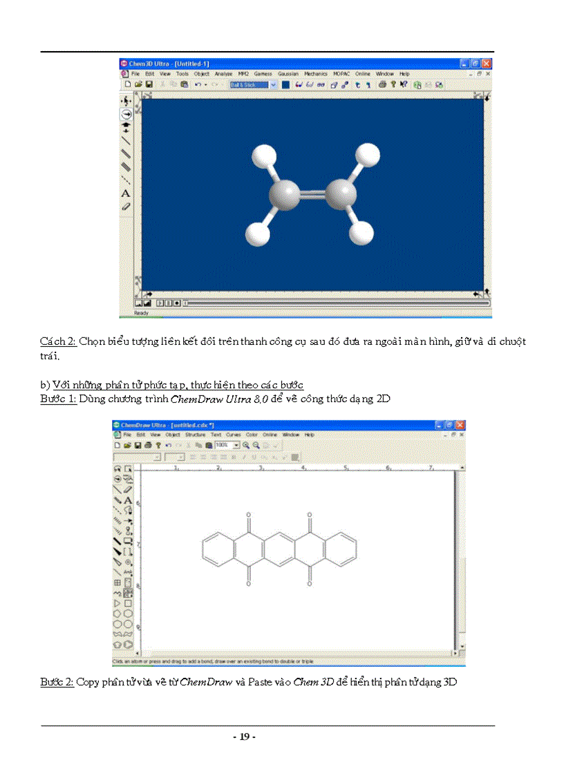 image for page Cách sử dụng phần mềm ChemOffice 2008