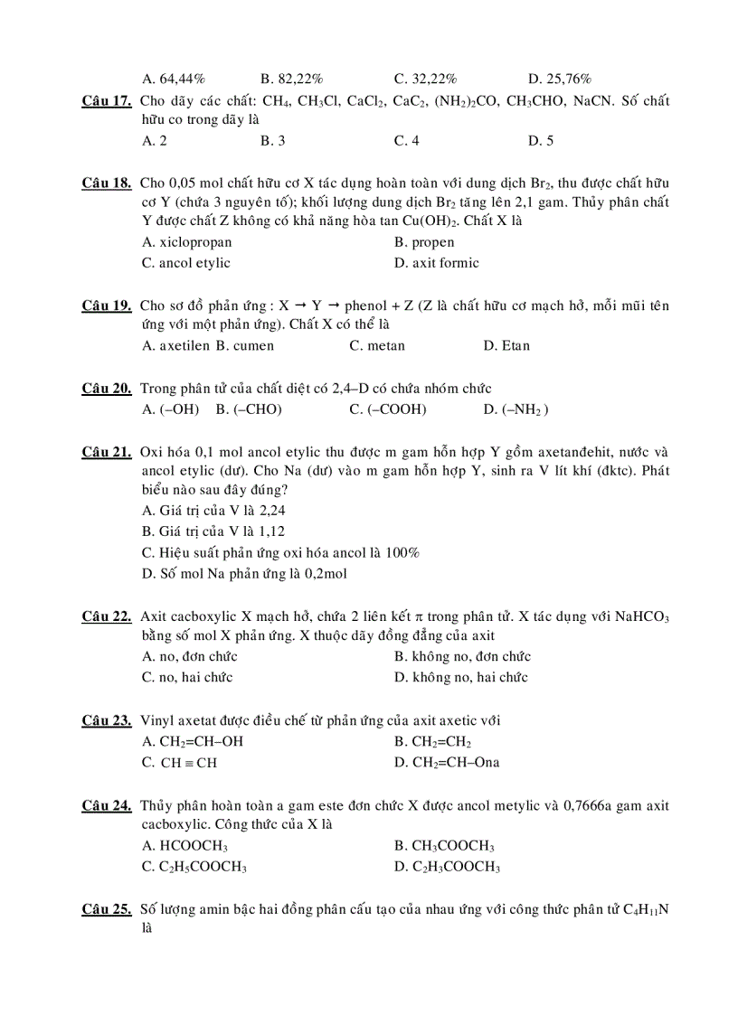 image for page De thi thu dh 2009 hoa hoc