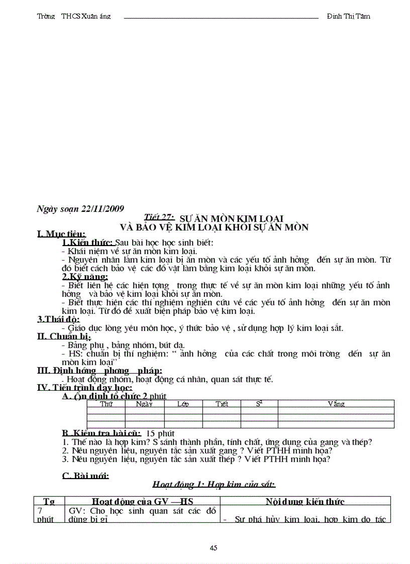 image for page Giáo án hóa 9 Mới chuẩn