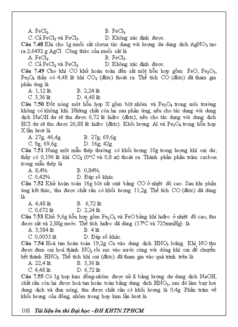 image for page Tài liệu ôn thi Hóa học 12