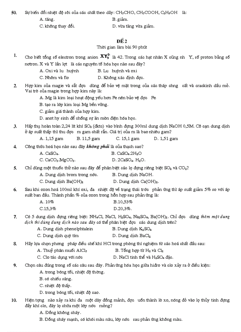 image for page 10 đề thi hóa học