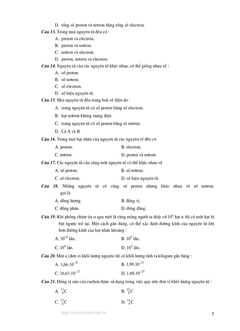 image for page 1000 Bài Trắc Nghiệm Hóa Học