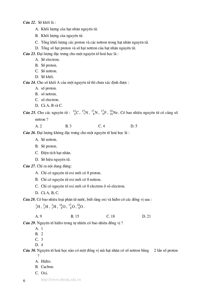 image for page 1000 Bài Trắc Nghiệm Hóa Học