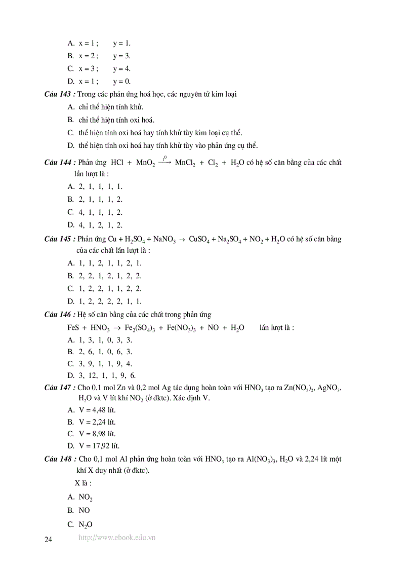 image for page 1000 Bài Trắc Nghiệm Hóa Học