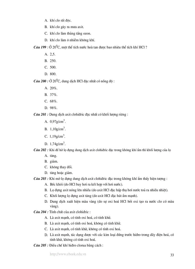 image for page 1000 Bài Trắc Nghiệm Hóa Học