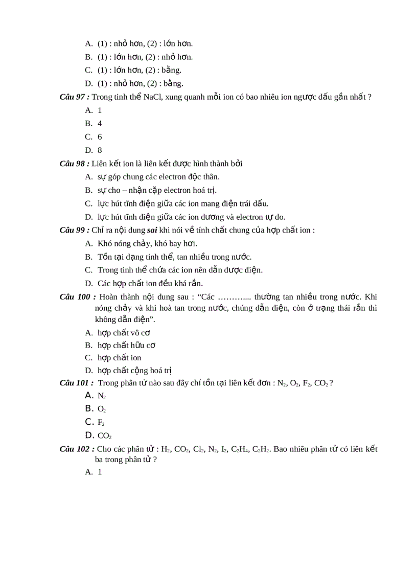 image for page 1000 BT Trac nghiem Hoa THPT