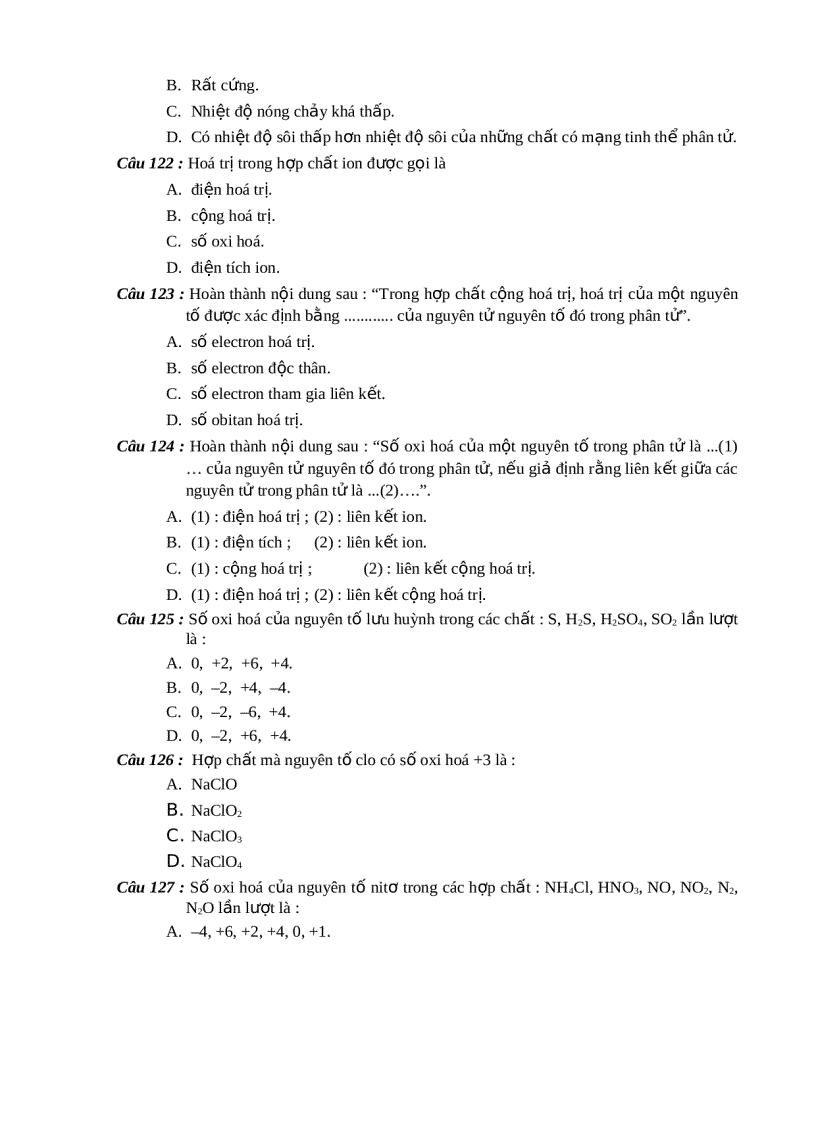 image for page 1000 BT Trac nghiem Hoa THPT
