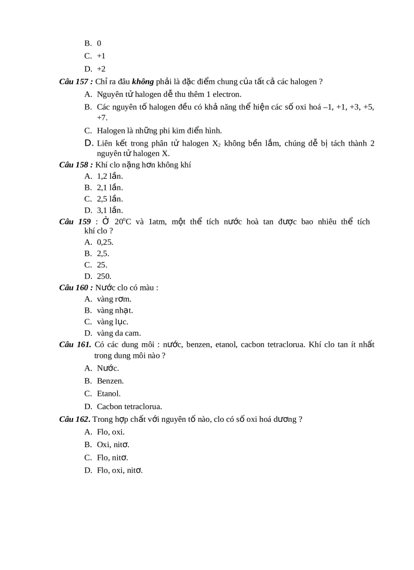 image for page 1000 BT Trac nghiem Hoa THPT