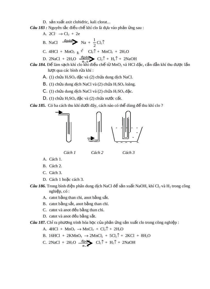 image for page 1000 BT Trac nghiem Hoa THPT
