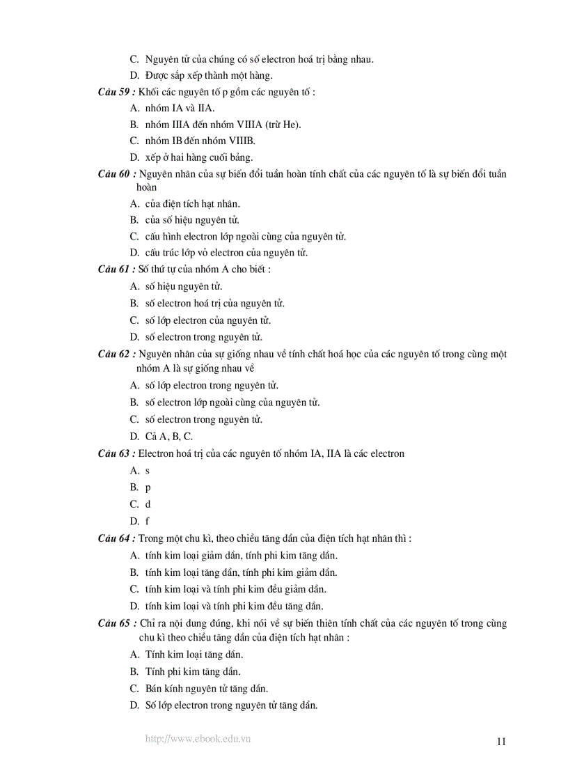 image for page 1000 câu trắc nghiệm Hóa học luyện thi ĐH