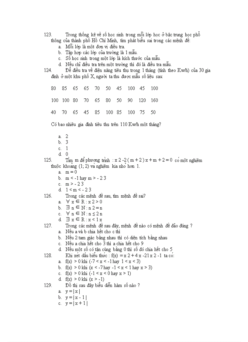 image for page 150 câu trác nghiệm hay