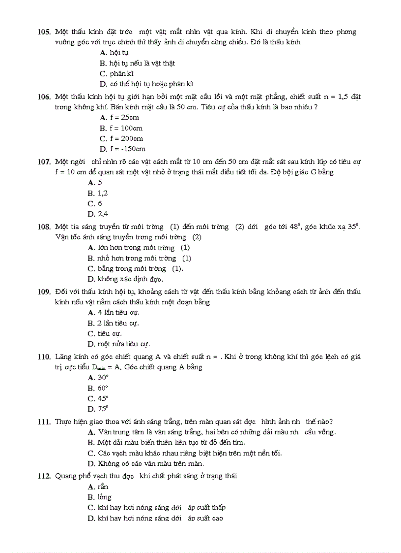image for page 150 cau trac nghiem vat ly